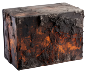 PNG Box with burnt white background 