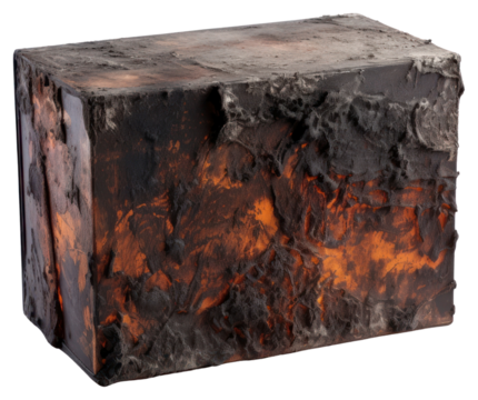 PNG Box with burnt white background 