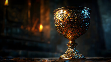 Majestic Chalice: A Timeless Artifact of Intricate Craftsmanship and Symbolic Elegance