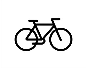 Fototapeta premium Bicycle logo design icon symbol vector illustration.