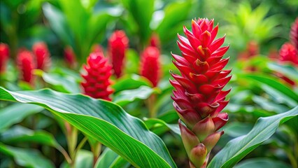 Red ginger plant propagation through division