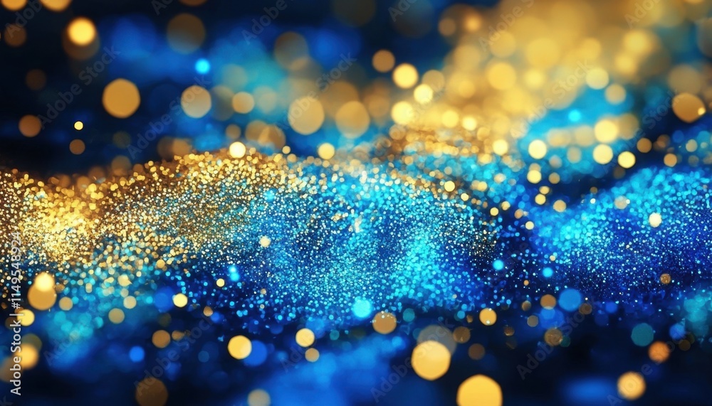 Wall mural abstract background featuring defocused sparkling lights.