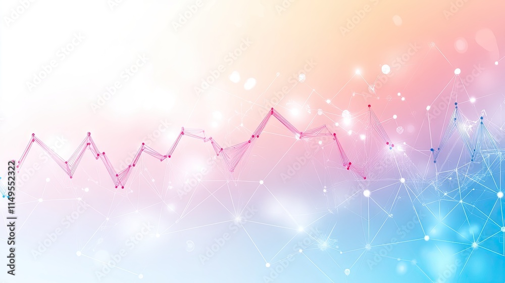 Poster abstract white-on-white technology interface with coding scripts, financial graphs, and a digital gr
