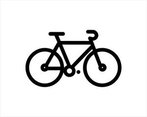Fototapeta premium Bicycle logo design icon symbol vector illustration.