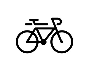 Fototapeta premium Bicycle logo design icon symbol vector illustration.