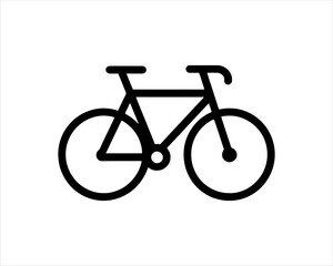 Obraz premium Bicycle logo design icon symbol vector illustration.