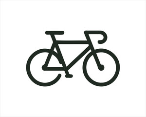 Bicycle logo design icon symbol vector illustration.