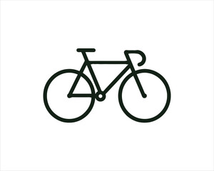 Obraz premium Bicycle logo design icon symbol vector illustration.