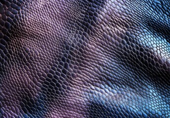 Abstract Purple Blue Snakeskin Texture Background