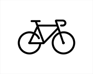 Obraz premium Bicycle logo design icon symbol vector illustration.