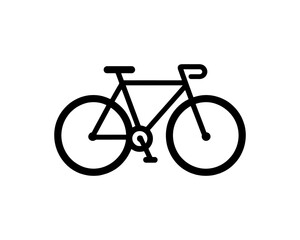 Fototapeta premium Bicycle logo design icon symbol vector illustration.