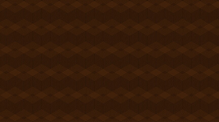 Fototapeta premium Geometric shape pattern design | Pattern design with rectangle, triangle shape | Dark gold background with pattern
