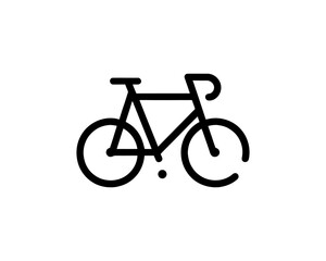 bicycle isolated on white background