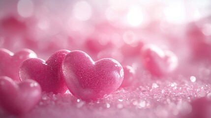 Fototapeta premium Candy Hearts Close Up