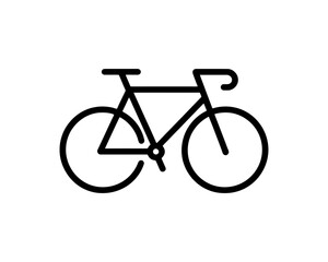 Bicycle logo design icon symbol vector illustration.