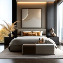 Modern Art Deco Bedroom Interior Design