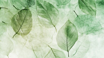 Stunning tile design showcasing elegant transparent leaves for a contemporary home aesthetic