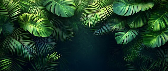 Lush green leaves creating a vibrant, natural backdrop.