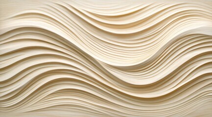 Obraz premium Abstract Beige Wave Pattern Background Texture Design