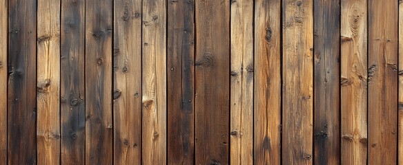 Fototapeta premium Rustic Dark Brown Wooden Planks Texture Background