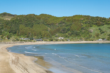シーズンオフの日南市の富士海浜
