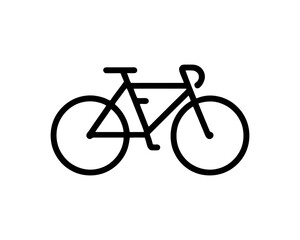 Bicycle logo design icon symbol vector illustration.