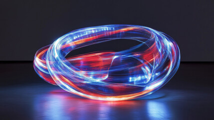 Blue light lines, effect of speed motion trails. Abstract streaks of fast flash movement, blurred neon glow at night, vector realistic set isolated on transparent background