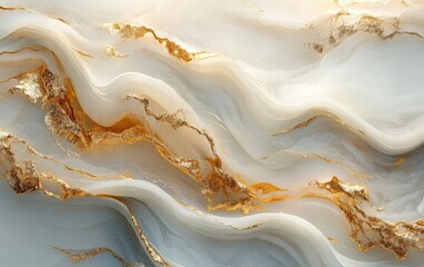 Elegant Abstract Marble Texture with Golden Veins:  A Luxurious Background Image
