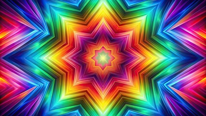 Obraz premium Abstract shapes with symmetrical colors , abstract shapes, symmetrical colors