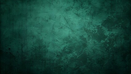 Obraz premium Grunge velvet solid dark green textured background