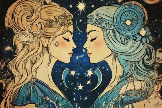 Gemini zodiac sign emblem  exploring astrology s influence on personalities and relationships