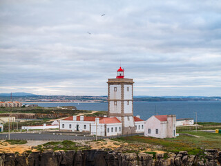 Farol de Cabo Carvoeiro en Peniche, región Oeste de Portugal.
