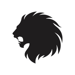 Roaring Lion Silhouette Vector &ndash; High-Quality Wildlife Clipart