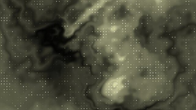 Swirling dark green hues dotted with pale yellow lights, ideal for captivating backgrounds, natureinspired designs, or calming visual concepts.