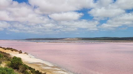 Hutt Lagoon, Pink Lake in Western Australia