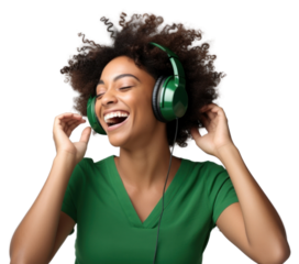 PNG Headphones laughing headset adult.