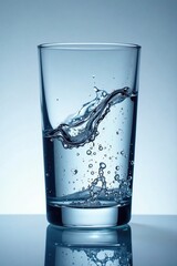 Water droplets clinging to the curve of a glass, liquids, droplets, pure