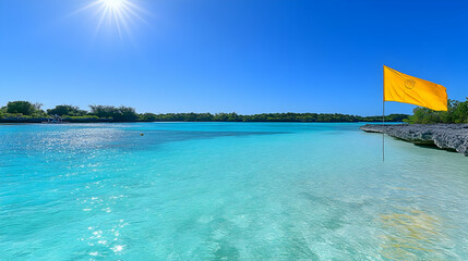 Tranquil Tropical Seascape Photo - Idyllic Island Paradise