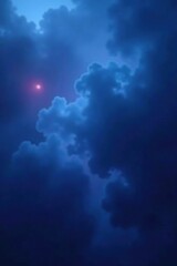 Dark blue and purple hues blending into a soft misty atmosphere, blue black abstract background blur gradient, blue mist, weather