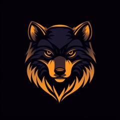 Obraz premium cool animal logo on dark background