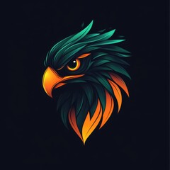 Obraz premium cool animal logo on dark background