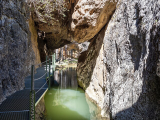 De la Hoz gorge in Calomarde, Teruel, Spain