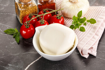 Italian cheese mozzarella buffalo ball