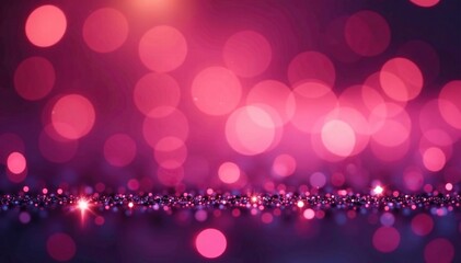 Glittery pink bokeh with defocused glittery sparks on a blurrier background, glittery pink bokeh, shimmering particles, defocused sparks