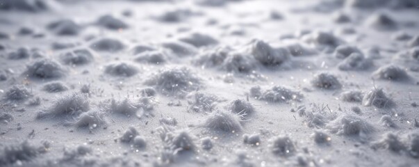 Fototapeta premium Softly falling white snowflakes cover the ground in a blanket of pure white, snowflakes, gentle