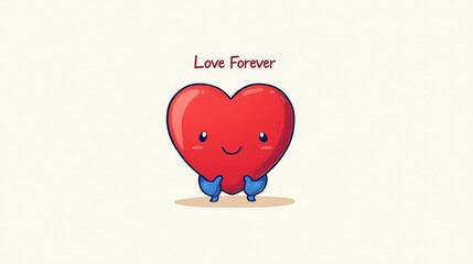 Heartwarming love forever illustration digital art cheerful environment playful viewpoint emotional concept