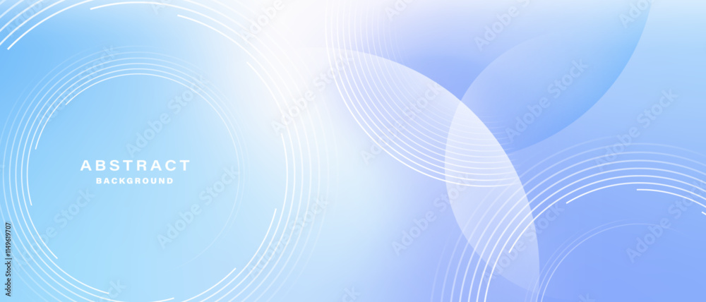 Poster Gradient abstract background with circular line patterns. Vector illustration.
