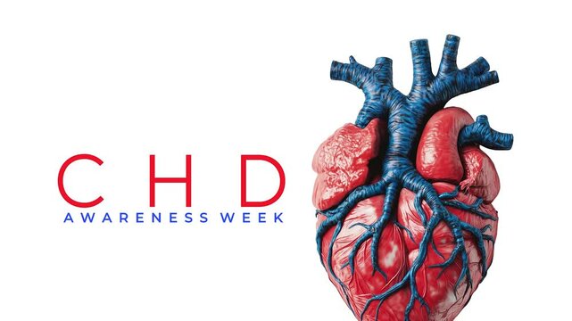 CHD Awareness Week, human heart motion, Congenital Heart Defect.