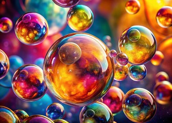 Abstract Colorful Bubbles Background - Rule of Thirds