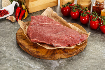 Raw beef meat shoulder for cooking